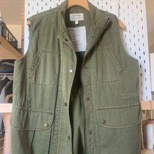 Current Elliot Women's Army Green The Leisure Military Vest size 1